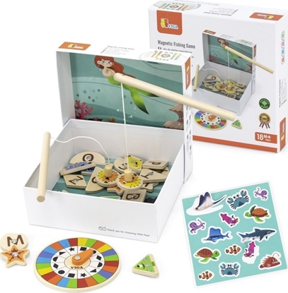 Attēls no Viga Toys Gra Zestaw Magnetyczny Do owienia Rybek