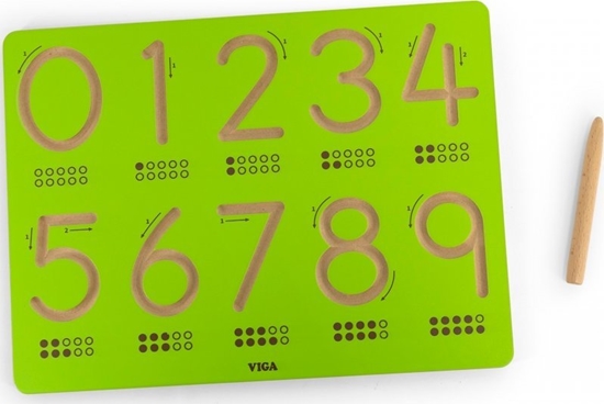 Picture of Viga Toys Tablica Grafomotoryczna Cyfry Nauka Pisania