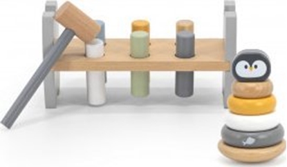 Attēls no Viga Viga 44209 PolarB Przebijanka i piramidka Pingwin