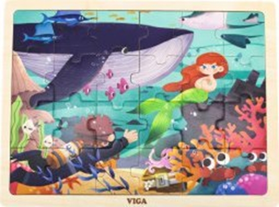 Picture of Viga Viga 44645 Puzzle na podkadce 24 elementy - morze