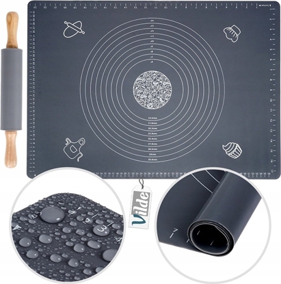 Attēls no Vilde Zestaw Stolnica Waek do Ciasta Silikonowa Nieprzywierajca VILDE 64x45 cm