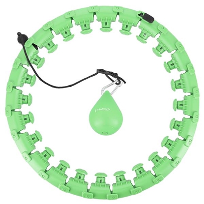 Attēls no Vingrošanas aplis HHW01 HULA HOOP GREEN WITH WEIGHT HMS