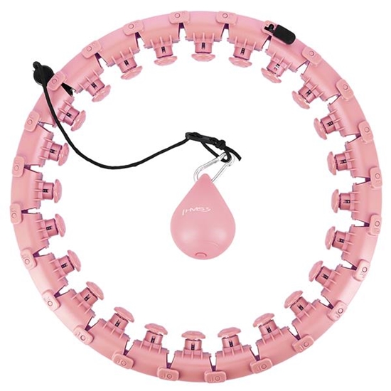 Picture of Vingrošanas aplis HHW01 HULA HOOP PINK WITH WEIGHT HMS