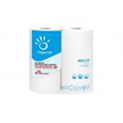 Attēls no Virtuves dvielis, 2 ruļļi baltā krāsa, 23cm x 10m, 2 slāņi, KITCHEN Papernet