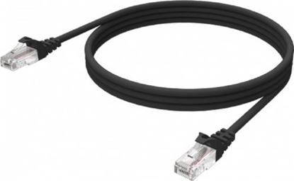 Picture of Vision VISION Professional installationstaugliches Ethernet-Netzwerkkabel - 30 JAHRE GARANTIE - RJ-45 (M) zu RJ-45 (M) - UTP - CAT 6 - 250 MHz - 24 AWG - mit Knickschutz - 1 m - Schwarz