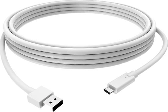 Picture of Vision VISION Professional installationstaugliches Kabel USB-C zu USB-A - 30 JAHRE GARANTIE - Bandbreite 5 Gbit/s - unterstutzt 3-A-Ladestrom - USB-C 3.1 (M) zu USB-A 3.0 (M) - Aussendurchmesser 4,0 mm - 22 + 30 AWG 1 m - Weiss