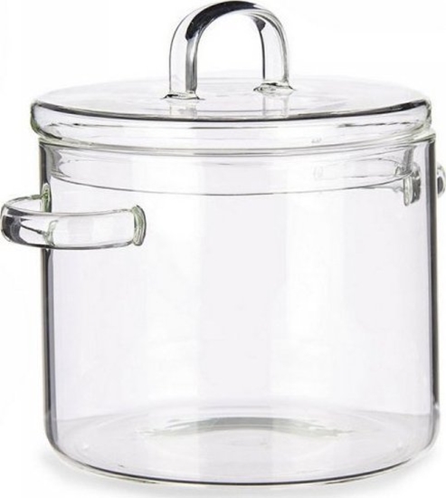 Picture of Vivalto Garnek z Pokrywk Szko borokrzemowe Przezroczysty (15,4 x 16,8 x 20,5 cm)