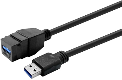 Attēls no Vivolink Keystone Juodas USB3,0 A-Female to USB3,0 A-Male