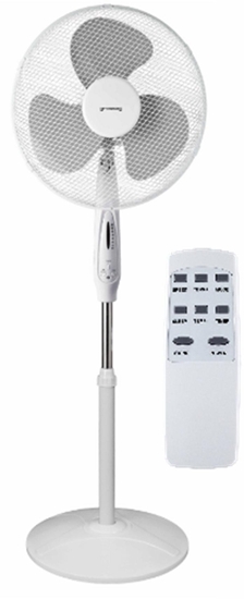 Picture of VOLTENO FLOOR FAN WHITE + REMOTE CONTROL 40cm WHEEL BASE