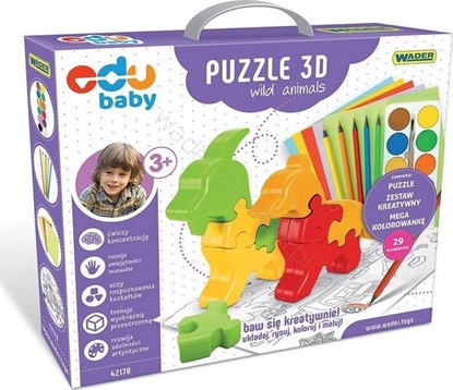 Picture of Wader Puzzle Zoo 3D Wild animals