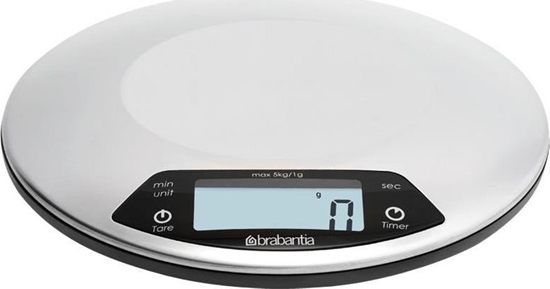 Изображение Waga kuchenna Brabantia cyfrowa okrga z timerem 480560