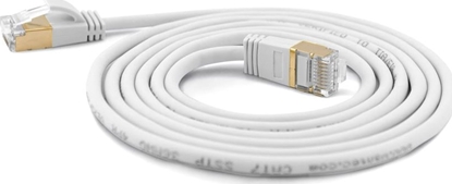 Attēls no Wantec Wantec Extra dünnesCat.7 RohCable SSTP Patch Cable - 3 m - Cat.7 RohCable - S/FTP (S- STP) - RJ- 45 - RJ- 45 - white (7120)