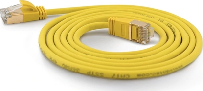 Attēls no Wantec Wantec wW Patch CableCat.7 RohCable extra thin (plug CAT6A) SSTP yellow 2,0m (7175)