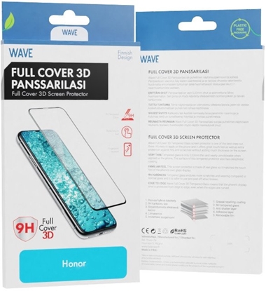Изображение Wave Full Cover 3D tempered glass, Honor Magic5 Lite, black frame