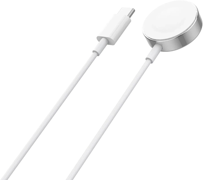 Attēls no Wave Qi smartwatch charging cable with magnet, Apple Watch, white/silver