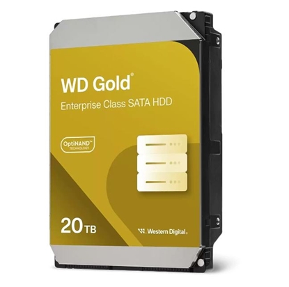 Изображение HDD|WESTERN DIGITAL|Gold|20TB|512 MB|7200 rpm|3,5"|WD203KRYZ