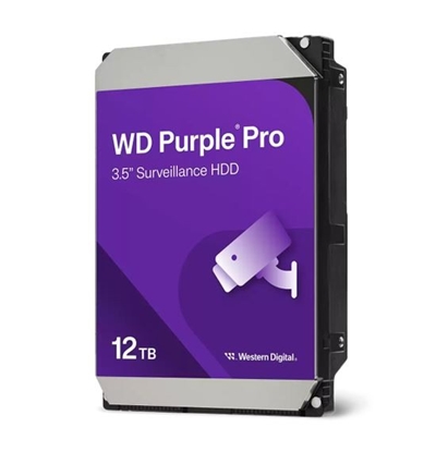 Изображение HDD|WESTERN DIGITAL|Purple Pro|12TB|512 MB|7200 rpm|3,5"|WD122PURP