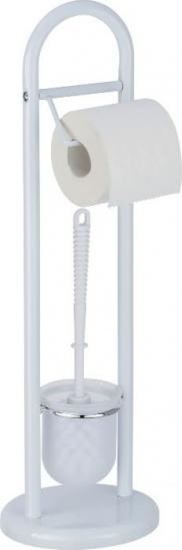Изображение Wenko rolka toalety z uchwytem na szczotki toaletowe Siena 63 cm stalowa biaa