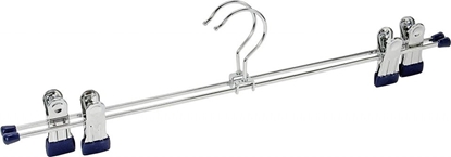 Picture of Wenko wieszak na ubrania Zatrzask 40 stalowy 17 cm srebrny/niebieski 2 sztuki