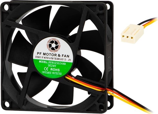 Picture of Wentylator Blow 80x25mm 24V kulkowy