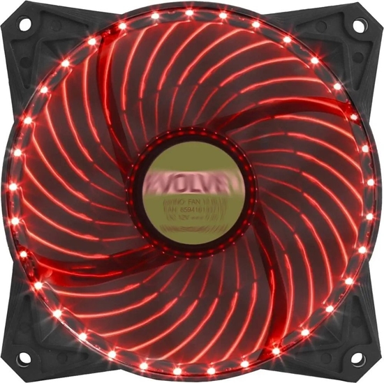 Изображение Wentylator Evolveo EVOLVEO 12L2RD ventilátor 120mm, 33 LED, ervený, 3pin