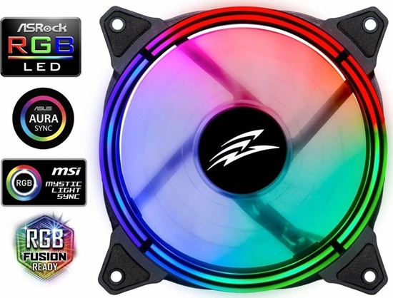 Изображение Wentylator Evolveo EVOLVEO 12RS ventilátor 120mm, ARGB ring, slave