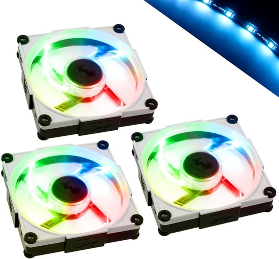 Picture of Wentylator In Win Aurora RGB 3-pack (AURORAFAN-3PK-BW)