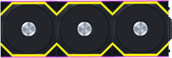 Изображение Wentylator Lian Li UNI FAN SL Wireless 120 Reverse Blade 3-pack czarny (12RSL1W3B)