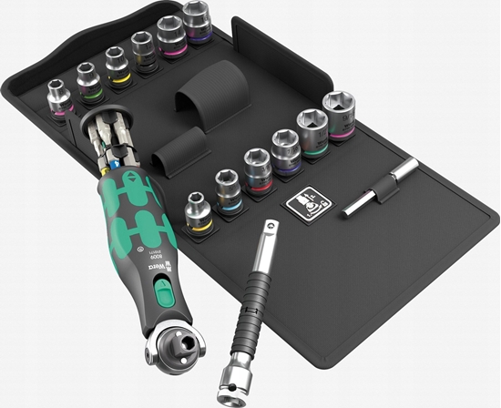 Picture of Wera 8009 Zyklop Pocket Set 4 Ratchet Set  Metric / Imperial