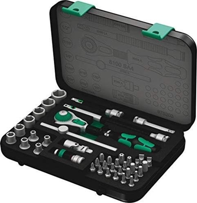 Picture of Wera 8100 SA 4 Zyklop Speed Ratchet Set, 1/4  Drive imperial