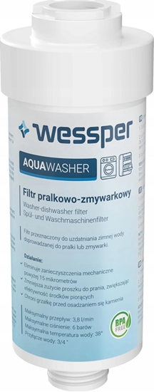 Picture of Wessper WESSPER AQUA Filtr PRALKOWY DO PRALKI I ZMYWARKI
