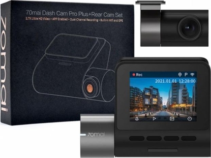 Attēls no Wideorejestrator 70mai A500S Czarny + tylna kamera RC06