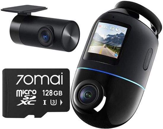 Picture of Wideorejestrator 70mai Omni X800 4K set Czarny + karta SD 128GB