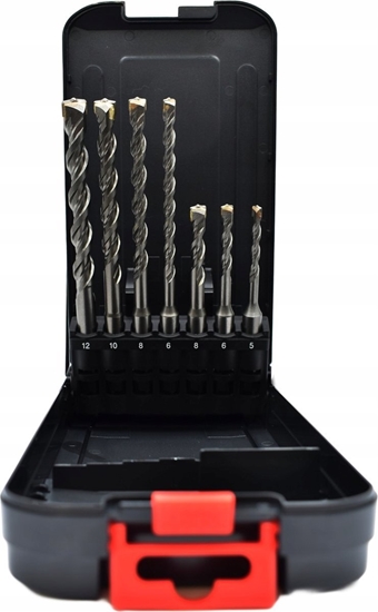 Picture of Wierto Abraboro Zestaw wierte do betonu SDS-Plus THOR ABRABORO 2-ostrzowe (od fi 5do fi 12)