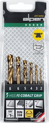 Picture of Wierto Alpen Alpen Cassette PZ HSS Cobalt 1897 3-kant TM 6, 6-pcs.