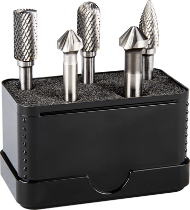 Picture of Wierto Alpen Alpen Kombi-Set 5-pcs. HM Rotary Burrs  + 2 UGT Countersinks