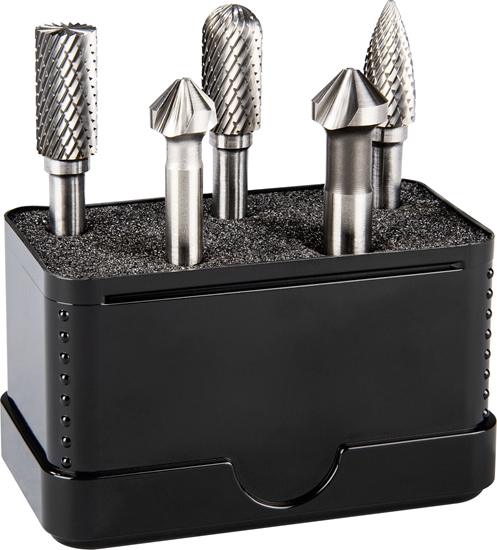 Picture of Wierto Alpen Alpen Kombi-Set 5-pcs. HM Rotary Burrs  + 2 UGT Countersinks