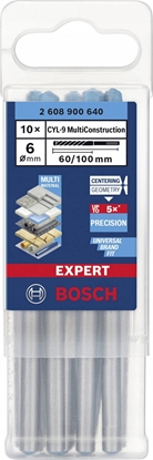Picture of Wierto Bosch Bosch Expert CYL-9 MultiConstruction drill, 6mm, 10 pieces (working length 60mm)