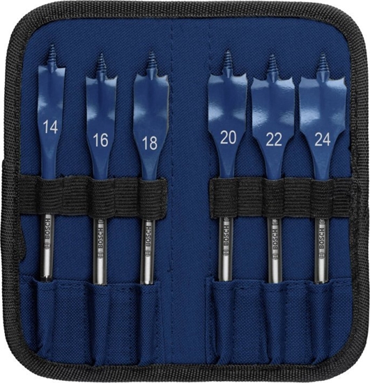 Изображение Wierto Bosch Bosch Expert Self Cut Speed flat drill bit set, 6 pieces, O 14 - 24mm (length 152mm)