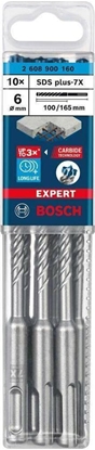 Изображение Wierto Bosch Bosch Powertools SDS plus-7X 6x100x165mm 10pcs - 2608900160 EXPERT RANGE