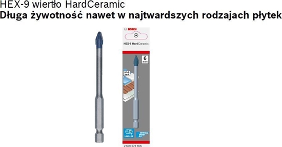 Изображение Wierto Bosch BOSCH WIERTO HEX-9 HARD CERAMIC 10 x 90 B2608579509