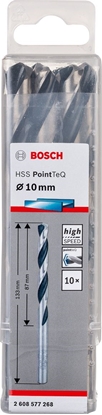 Picture of Wierto Bosch do metalu HSS walcowe 10mm 10szt. (2.608.577.268)