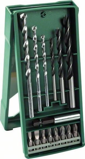 Изображение Wierto Bosch ZESTAW WIERTE DO DREWNA I BETONU + BITY 15 SZT.