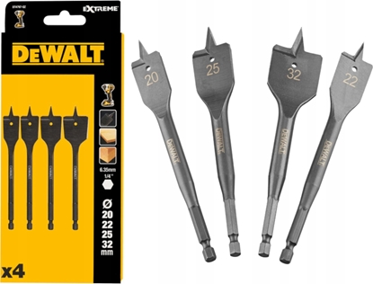 Изображение Wierto Dewalt zestaw 4 szt wierta paskie