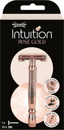 Picture of Wilkinson  Intuition Rose Gold klasyczna maszynka do golenia dla kobiet z wymiennymi yletkami rczka + 10 yletek