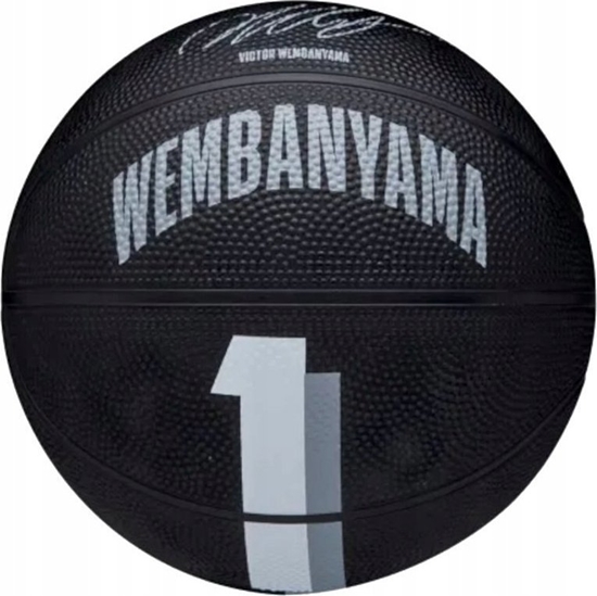 Picture of Wilson Wilson NBA Player Icon Victor Wembanyama Mini Ball WZ3017701XB Czarne 3