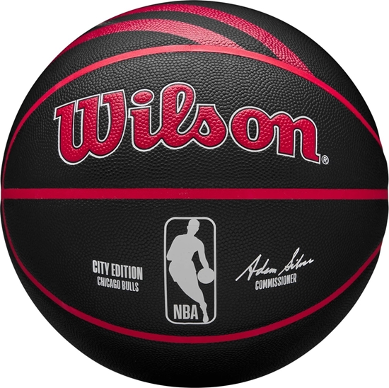 Picture of Wilson Wilson NBA Team City Collector Chicago Bulls In/Out Ball WZ4024105XB Czarne 7