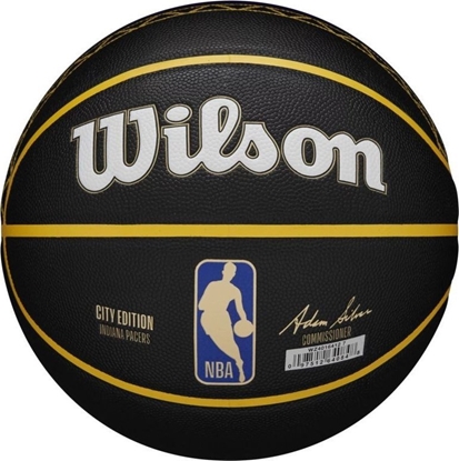 Attēls no Wilson Wilson NBA Team City Collector Indiana Pacers Ball WZ4016412ID Czarne 7
