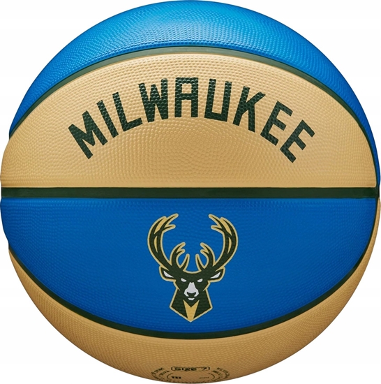 Изображение Wilson Wilson NBA Team City Edition Milwaukee Bucks Ball WZ4016517ID Niebieskie 7
