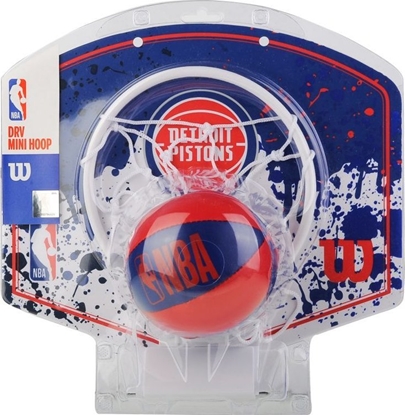 Attēls no Wilson Wilson NBA Team Detroit Pistons Mini Hoop WTBA1302DET Niebieskie One size